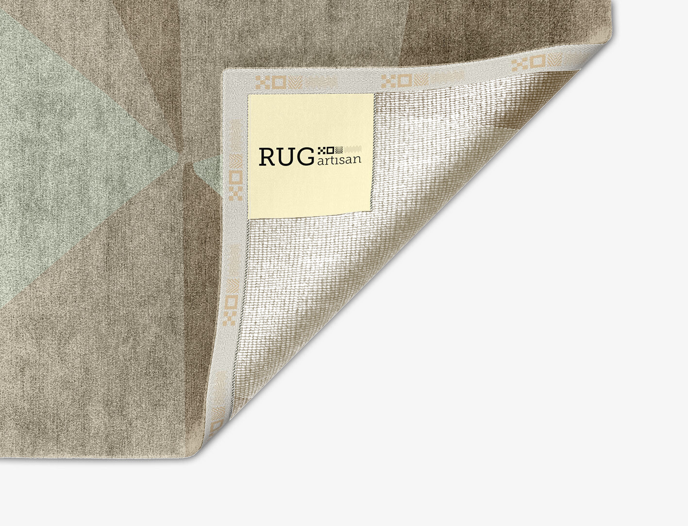 Trident Minimalist Arch Hand Knotted Bamboo Silk Custom Rug by Rug Artisan