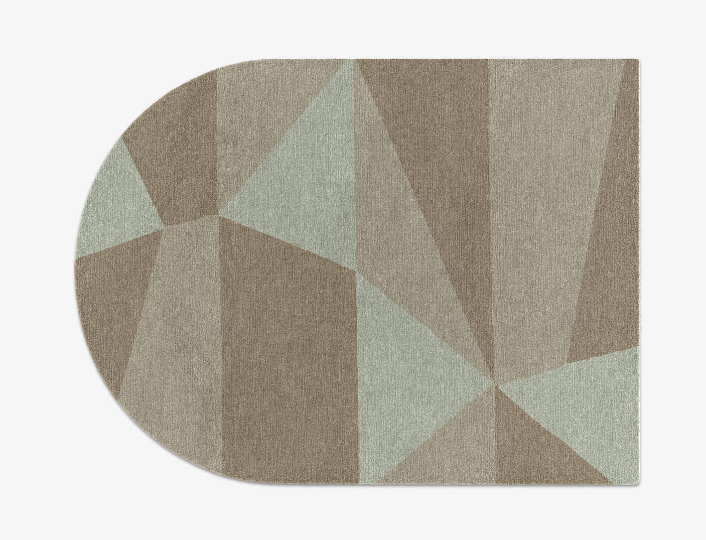 Trident Minimalist Arch Hand Knotted Tibetan Wool Custom Rug by Rug Artisan