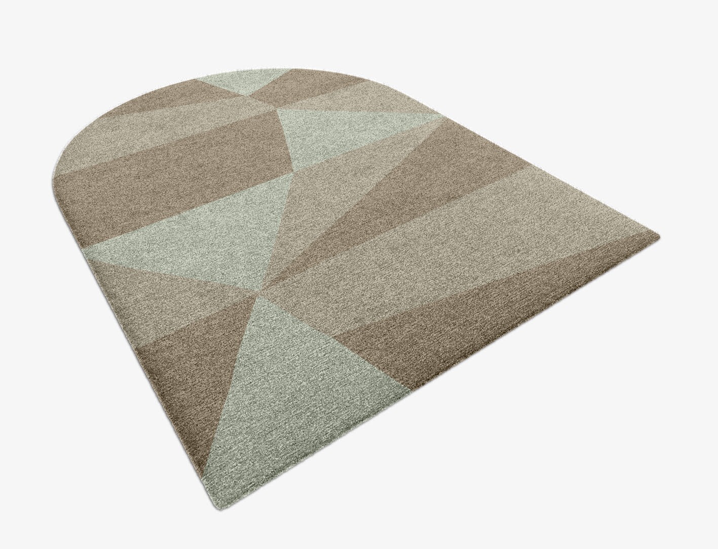 Trident Minimalist Arch Hand Knotted Tibetan Wool Custom Rug by Rug Artisan