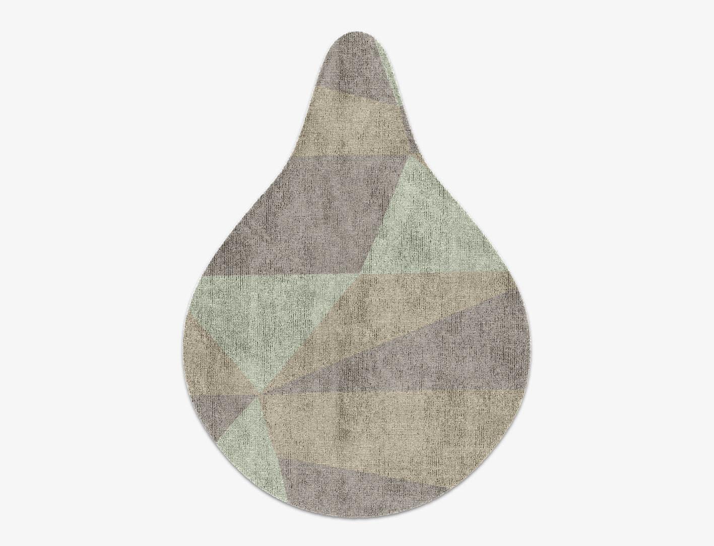 Trident Minimalist Drop Hand Knotted Bamboo Silk Custom Rug by Rug Artisan