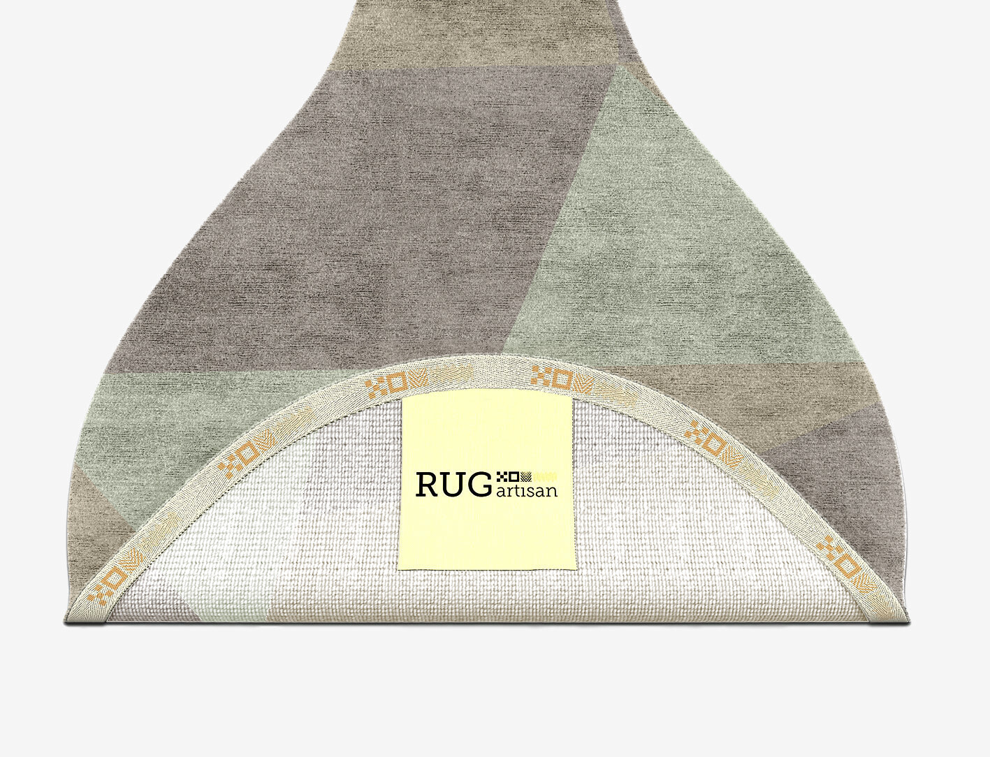 Trident Minimalist Drop Hand Knotted Bamboo Silk Custom Rug by Rug Artisan