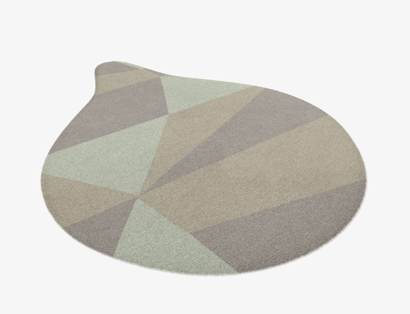Trident Minimalist Drop Hand Knotted Tibetan Wool Custom Rug by Rug Artisan