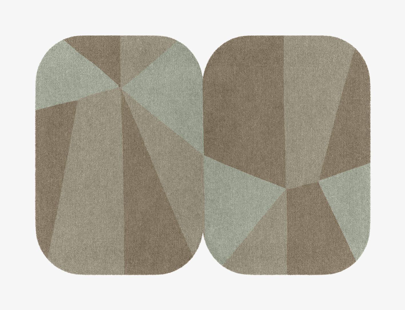 Trident Minimalist Eight Hand Knotted Tibetan Wool Custom Rug by Rug Artisan