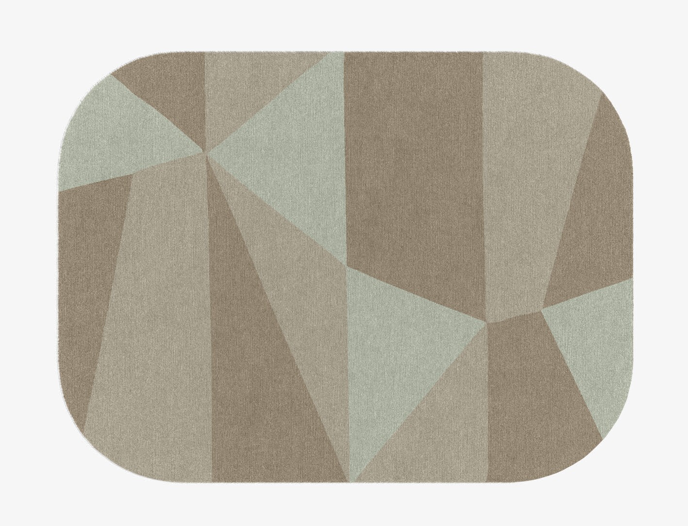 Trident Minimalist Oblong Hand Knotted Tibetan Wool Custom Rug by Rug Artisan