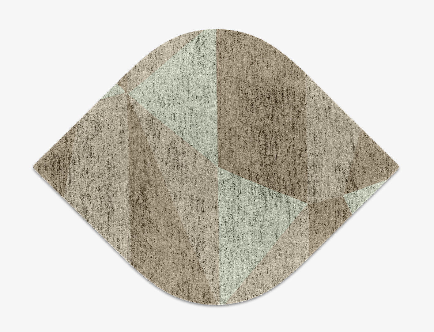 Trident Minimalist Ogee Hand Knotted Bamboo Silk Custom Rug by Rug Artisan