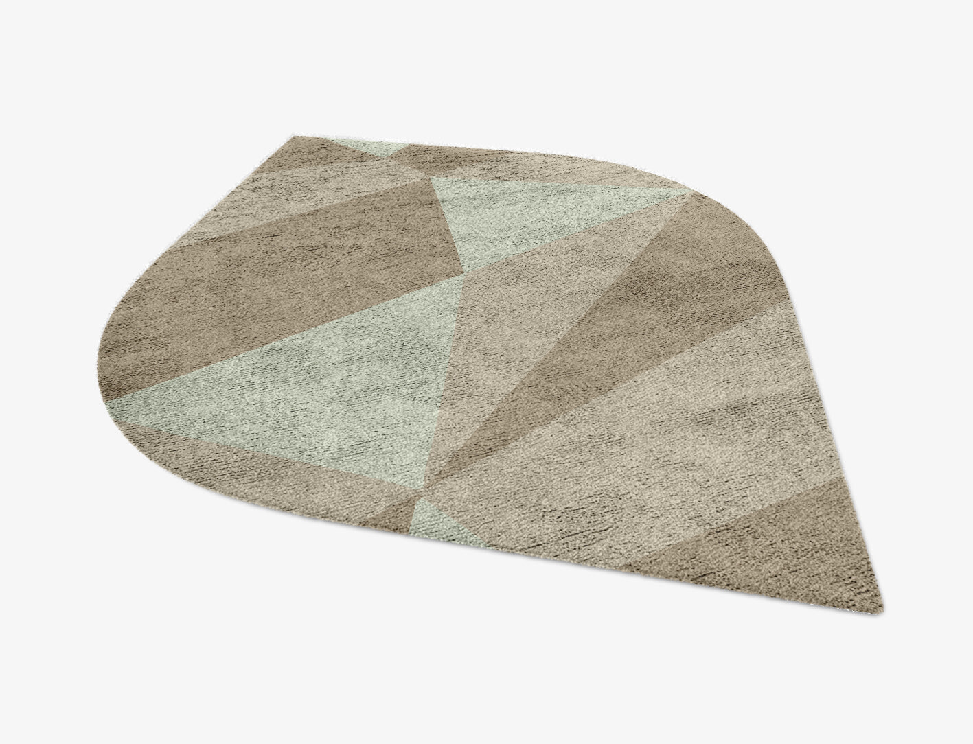 Trident Minimalist Ogee Hand Knotted Bamboo Silk Custom Rug by Rug Artisan