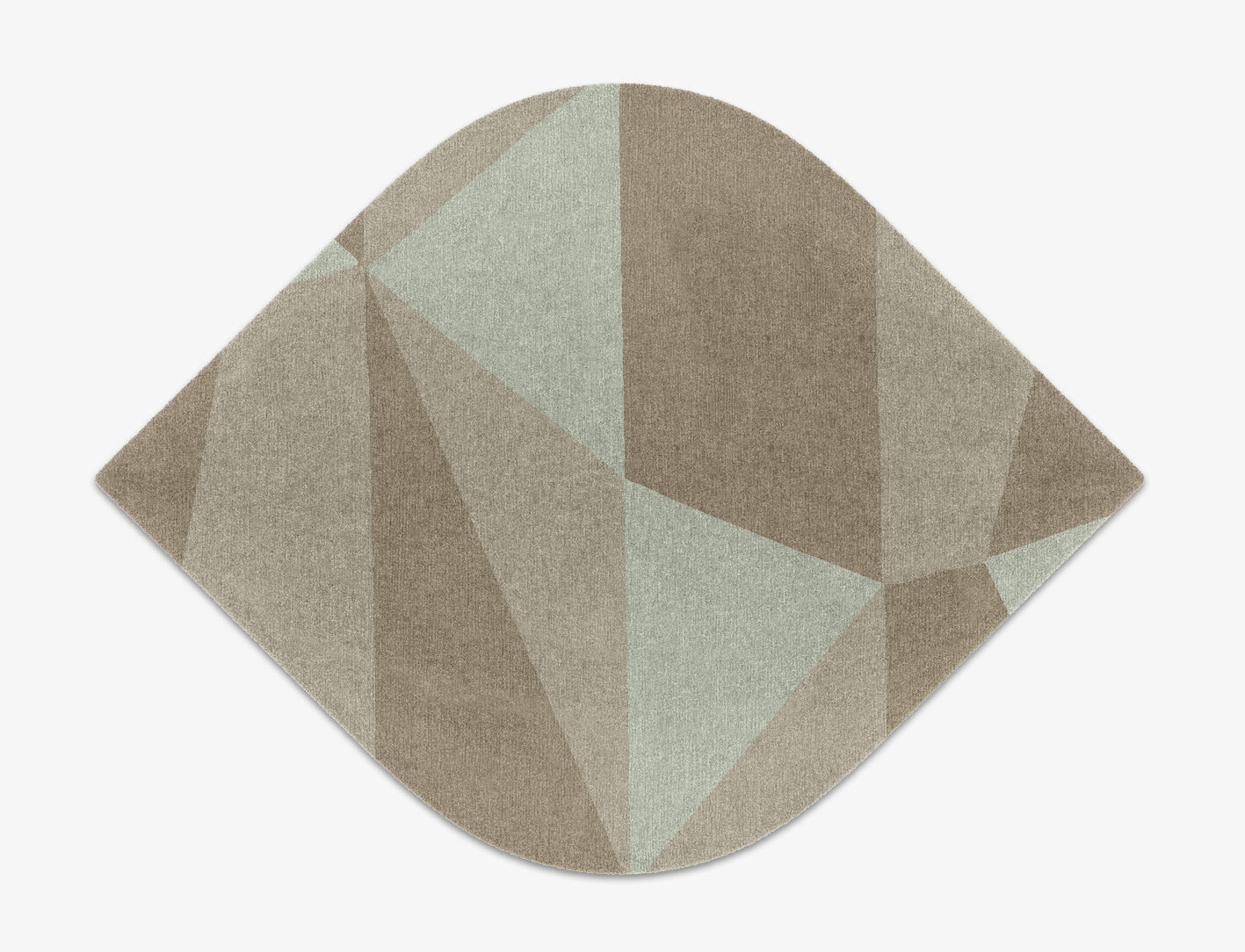 Trident Minimalist Ogee Hand Knotted Tibetan Wool Custom Rug by Rug Artisan