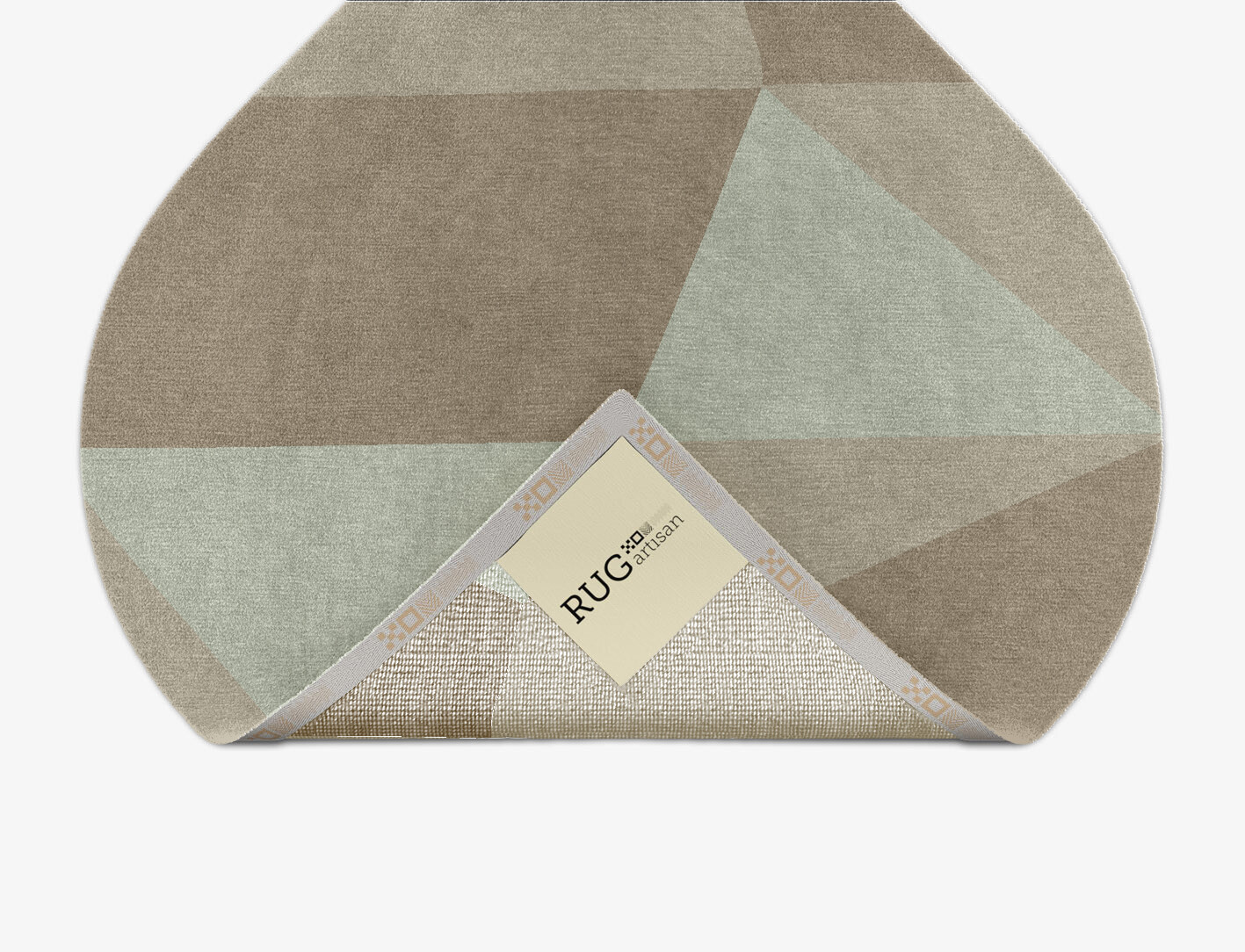 Trident Minimalist Ogee Hand Knotted Tibetan Wool Custom Rug by Rug Artisan