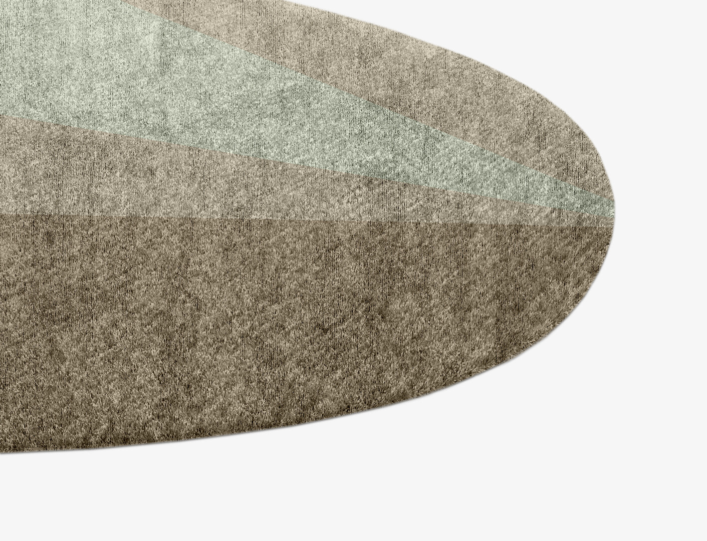 Trident Minimalist Splash Hand Knotted Bamboo Silk Custom Rug by Rug Artisan