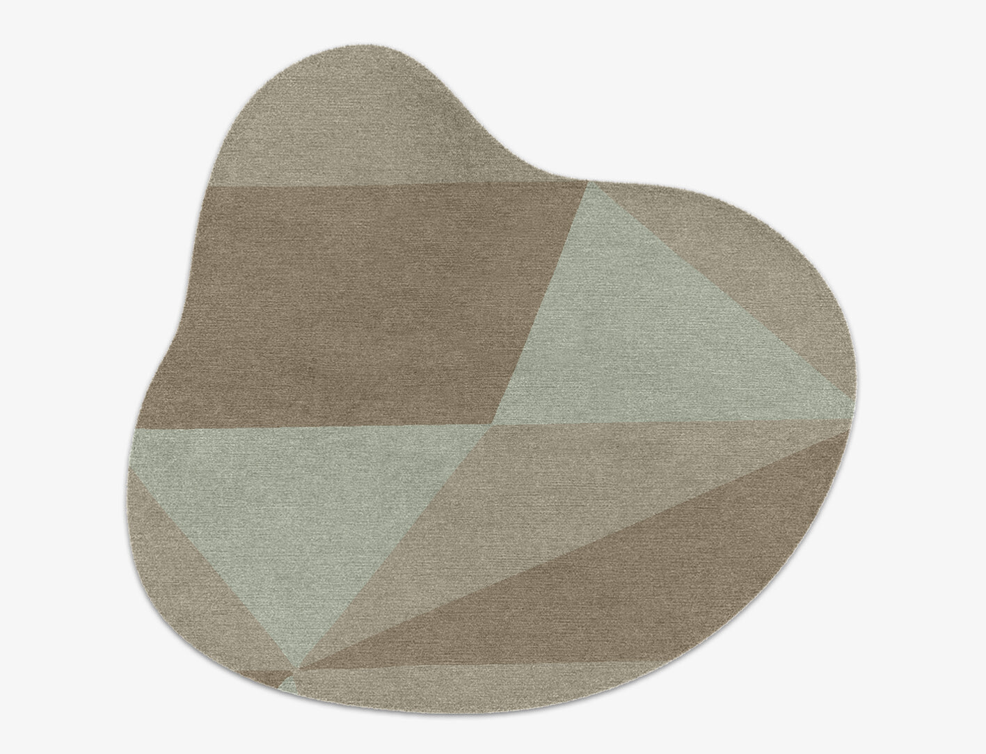 Trident Minimalist Splash Hand Knotted Tibetan Wool Custom Rug by Rug Artisan