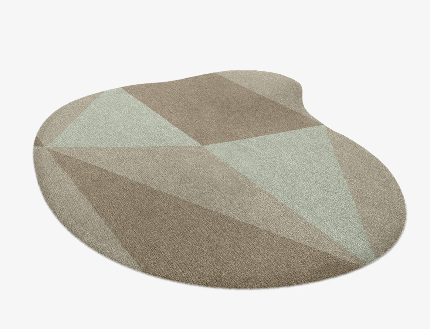 Trident Minimalist Splash Hand Knotted Tibetan Wool Custom Rug by Rug Artisan
