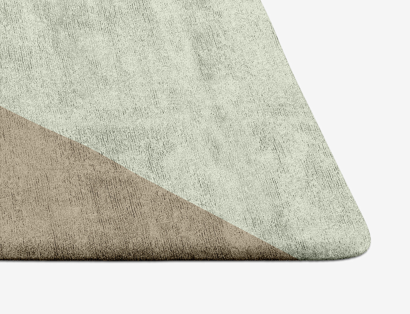 Trident Minimalist Arch Hand Tufted Bamboo Silk Custom Rug by Rug Artisan