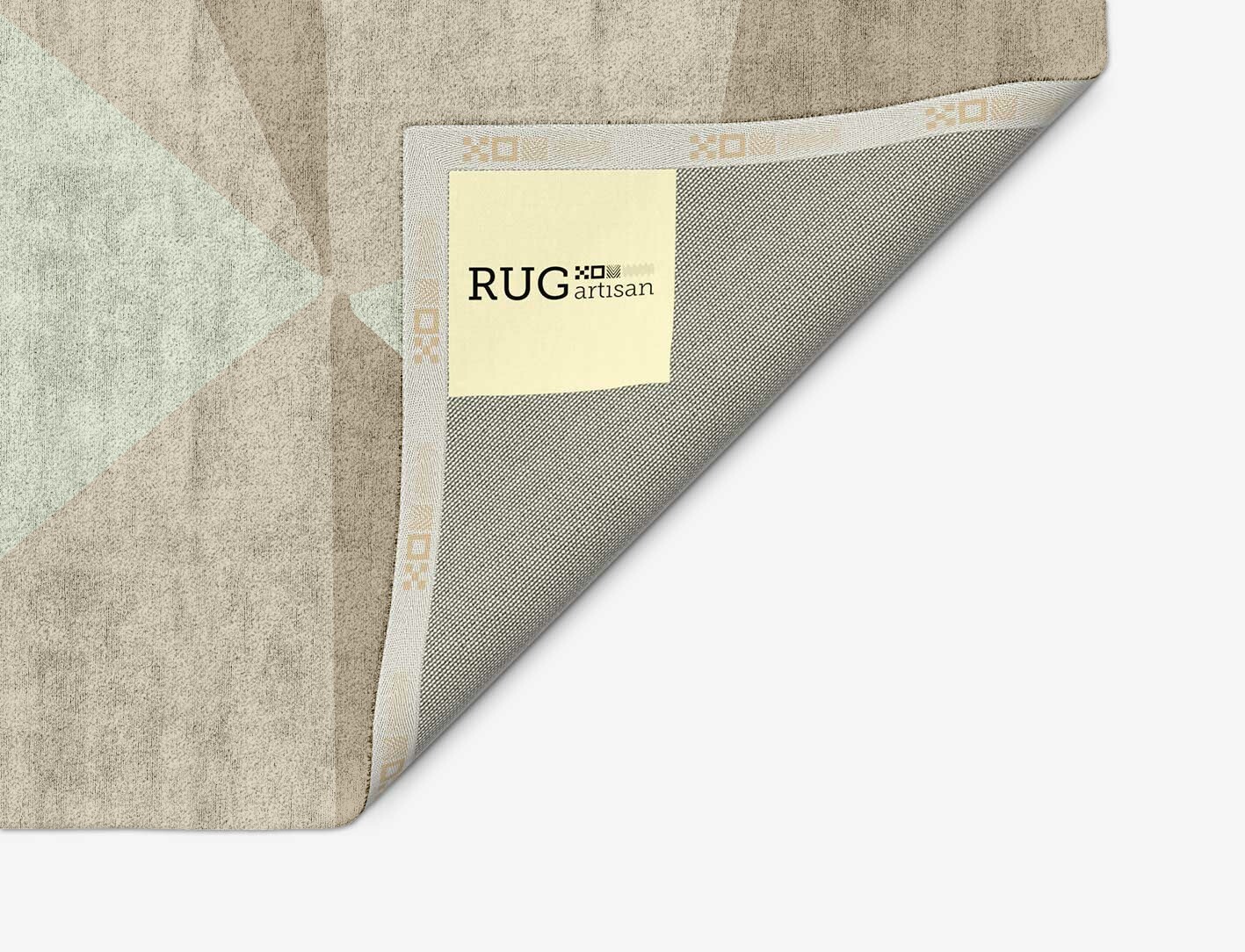 Trident Minimalist Arch Hand Tufted Bamboo Silk Custom Rug by Rug Artisan