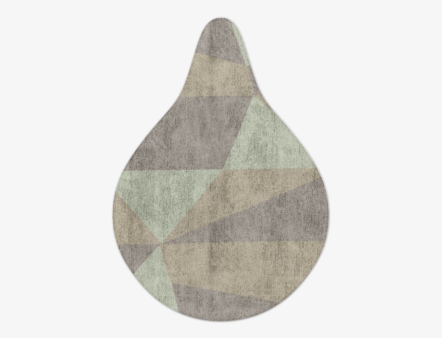 Trident Minimalist Drop Hand Tufted Bamboo Silk Custom Rug by Rug Artisan