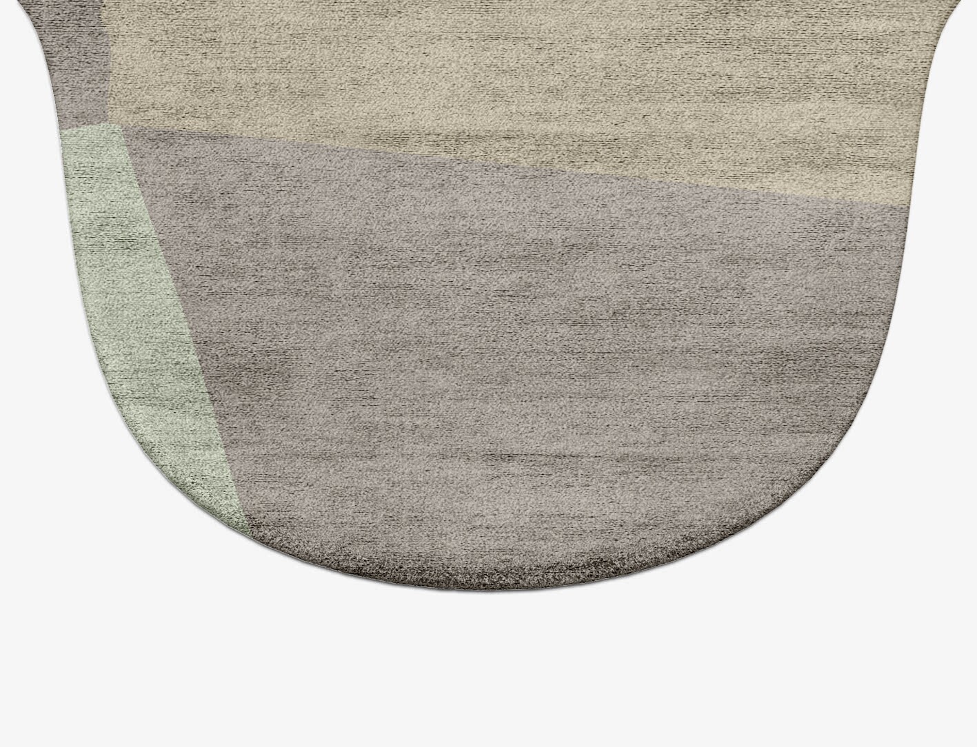 Trident Minimalist Drop Hand Tufted Bamboo Silk Custom Rug by Rug Artisan