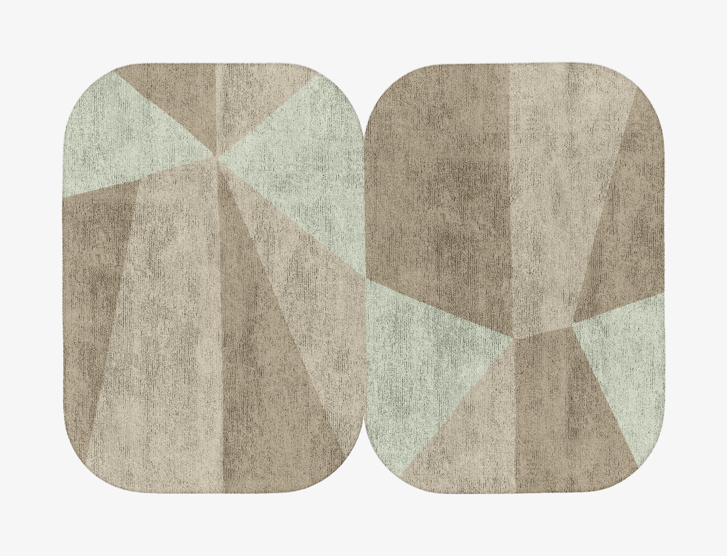 Trident Minimalist Eight Hand Tufted Bamboo Silk Custom Rug by Rug Artisan