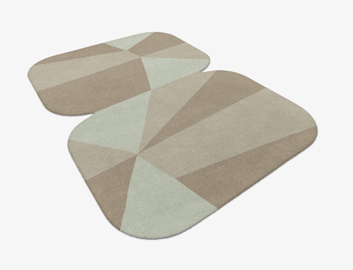 Trident Minimalist Eight Hand Tufted Pure Wool Custom Rug by Rug Artisan