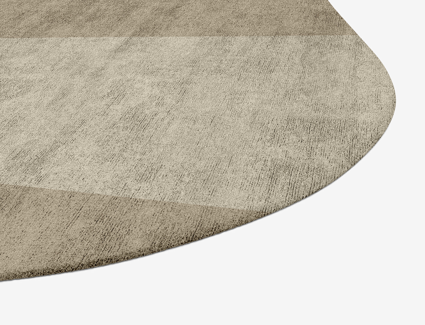 Trident Minimalist Oblong Hand Tufted Bamboo Silk Custom Rug by Rug Artisan