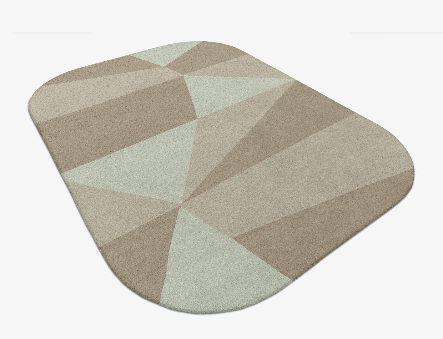 Trident Minimalist Oblong Hand Tufted Pure Wool Custom Rug by Rug Artisan