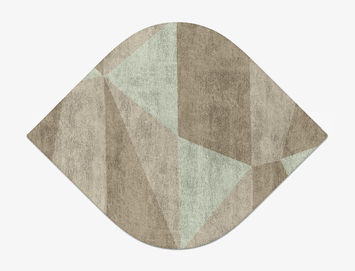 Trident Minimalist Ogee Hand Tufted Bamboo Silk Custom Rug by Rug Artisan