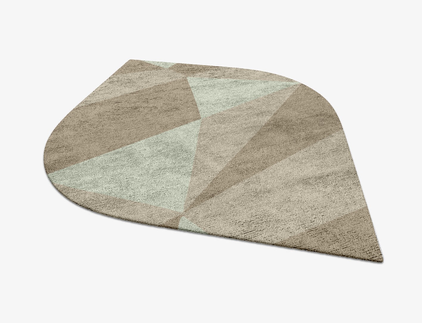 Trident Minimalist Ogee Hand Tufted Bamboo Silk Custom Rug by Rug Artisan