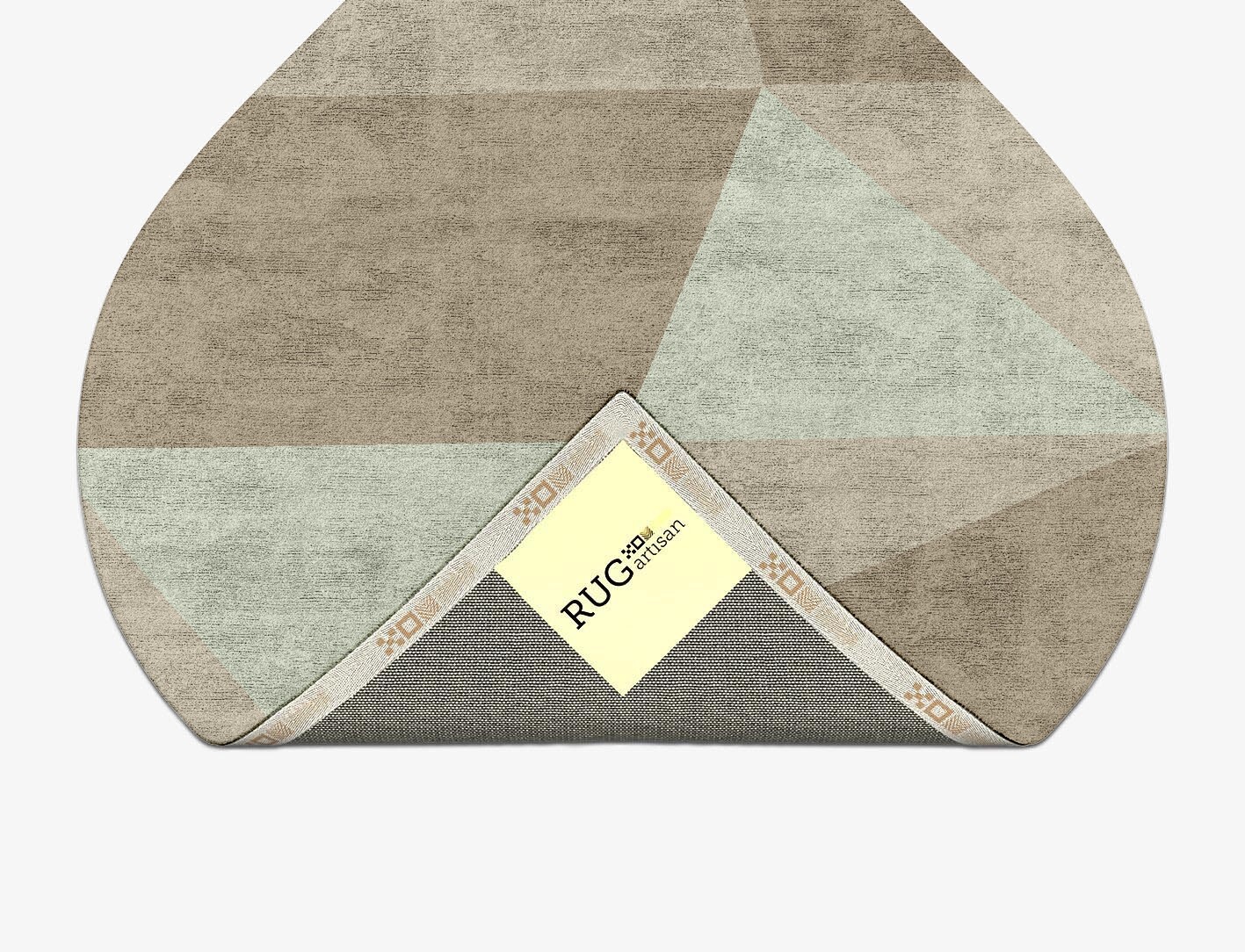 Trident Minimalist Ogee Hand Tufted Bamboo Silk Custom Rug by Rug Artisan
