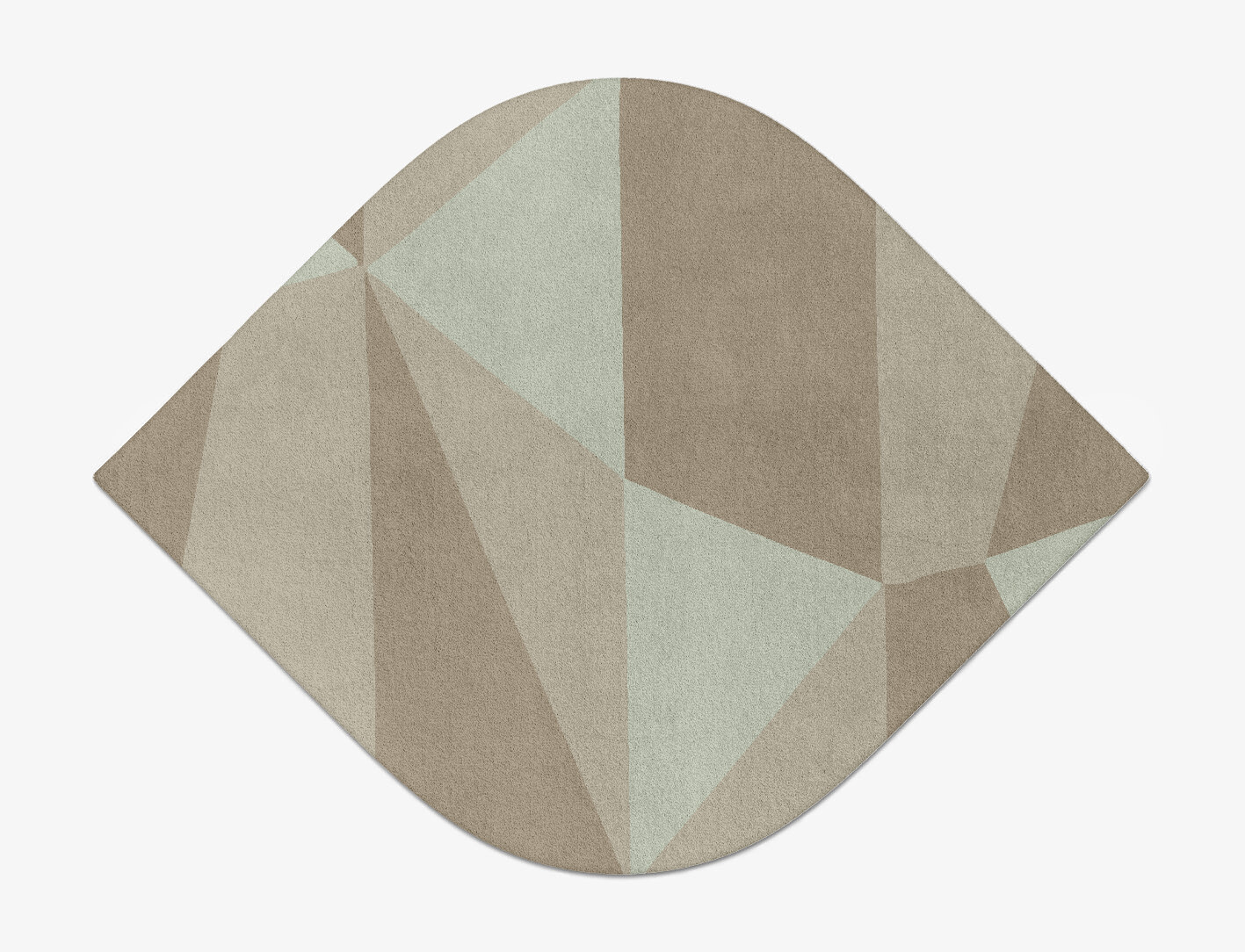 Trident Minimalist Ogee Hand Tufted Pure Wool Custom Rug by Rug Artisan