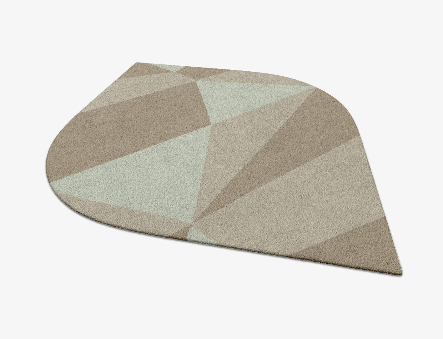 Trident Minimalist Ogee Hand Tufted Pure Wool Custom Rug by Rug Artisan
