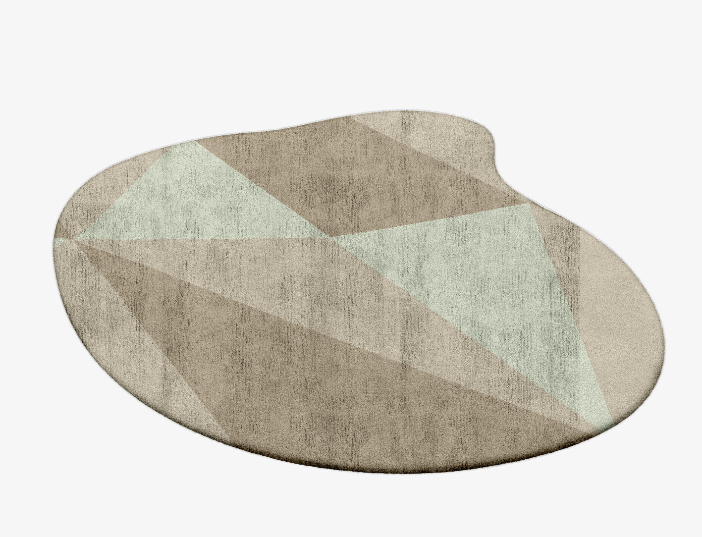 Trident Minimalist Splash Hand Tufted Bamboo Silk Custom Rug by Rug Artisan