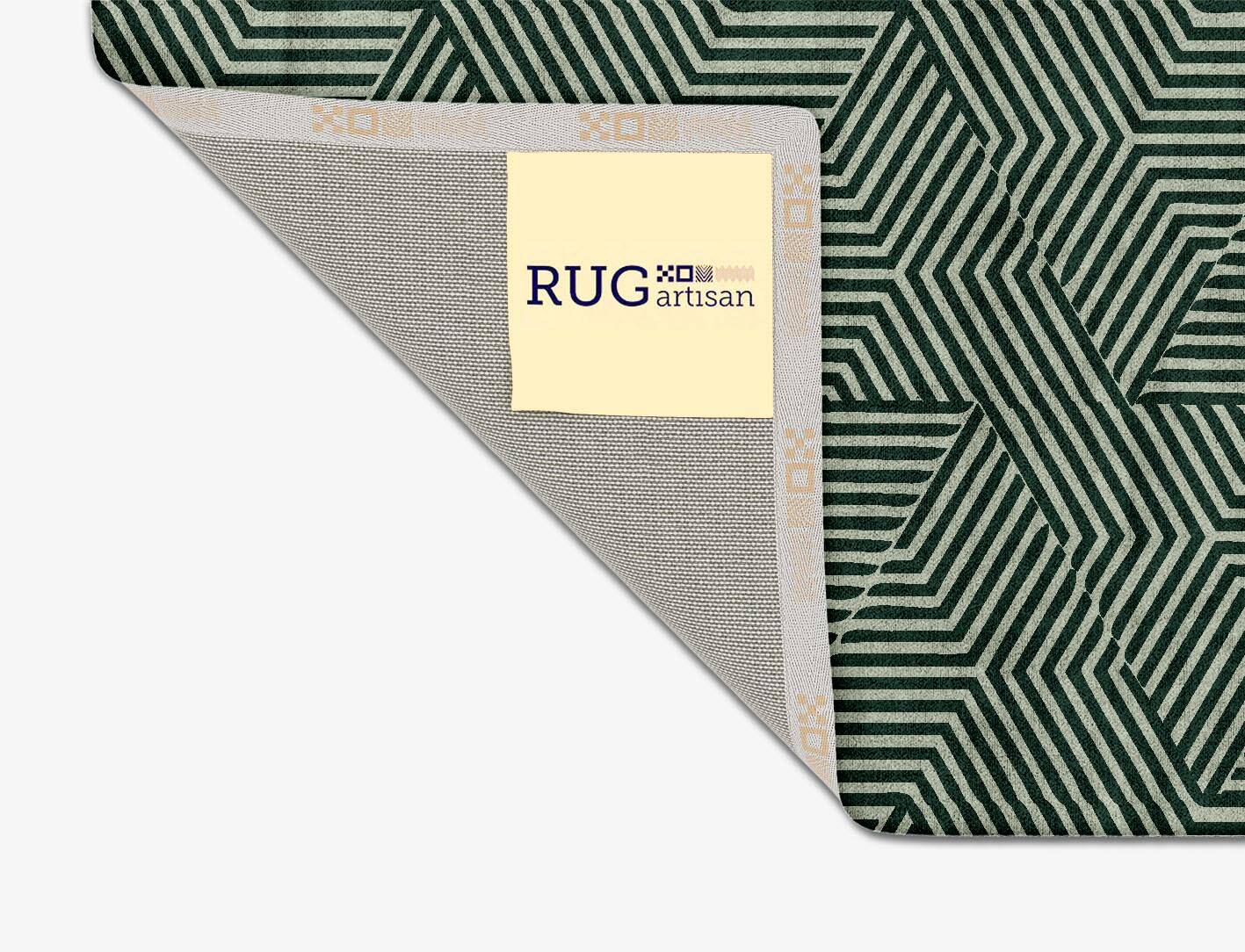 Trigon Geometric Square Hand Tufted Bamboo Silk Custom Rug by Rug Artisan