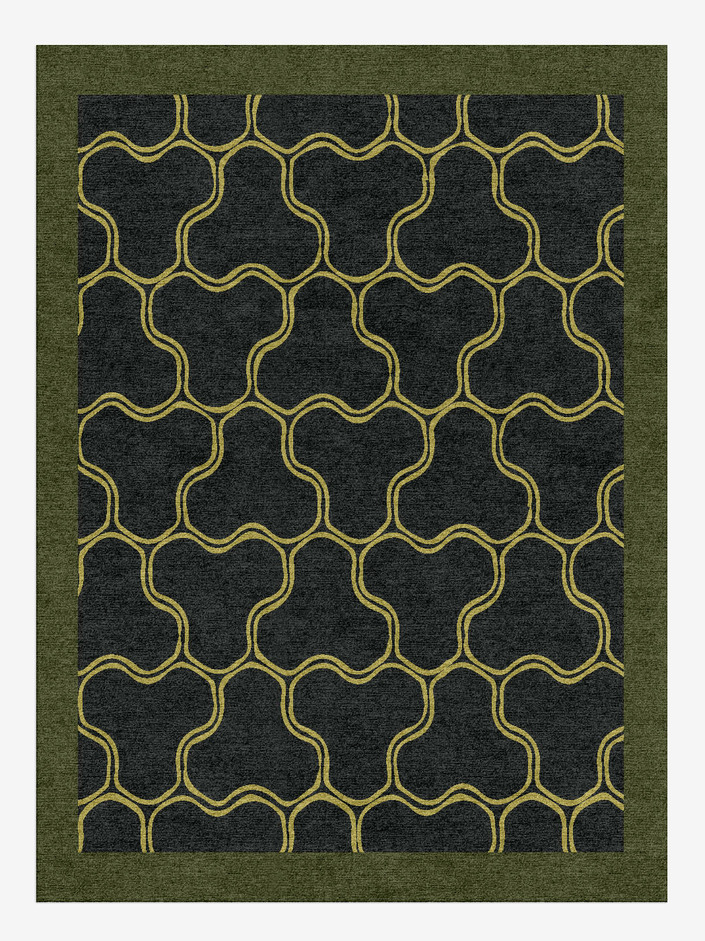 Trinity Geometric Rectangle Hand Knotted Tibetan Wool Custom Rug by Rug Artisan