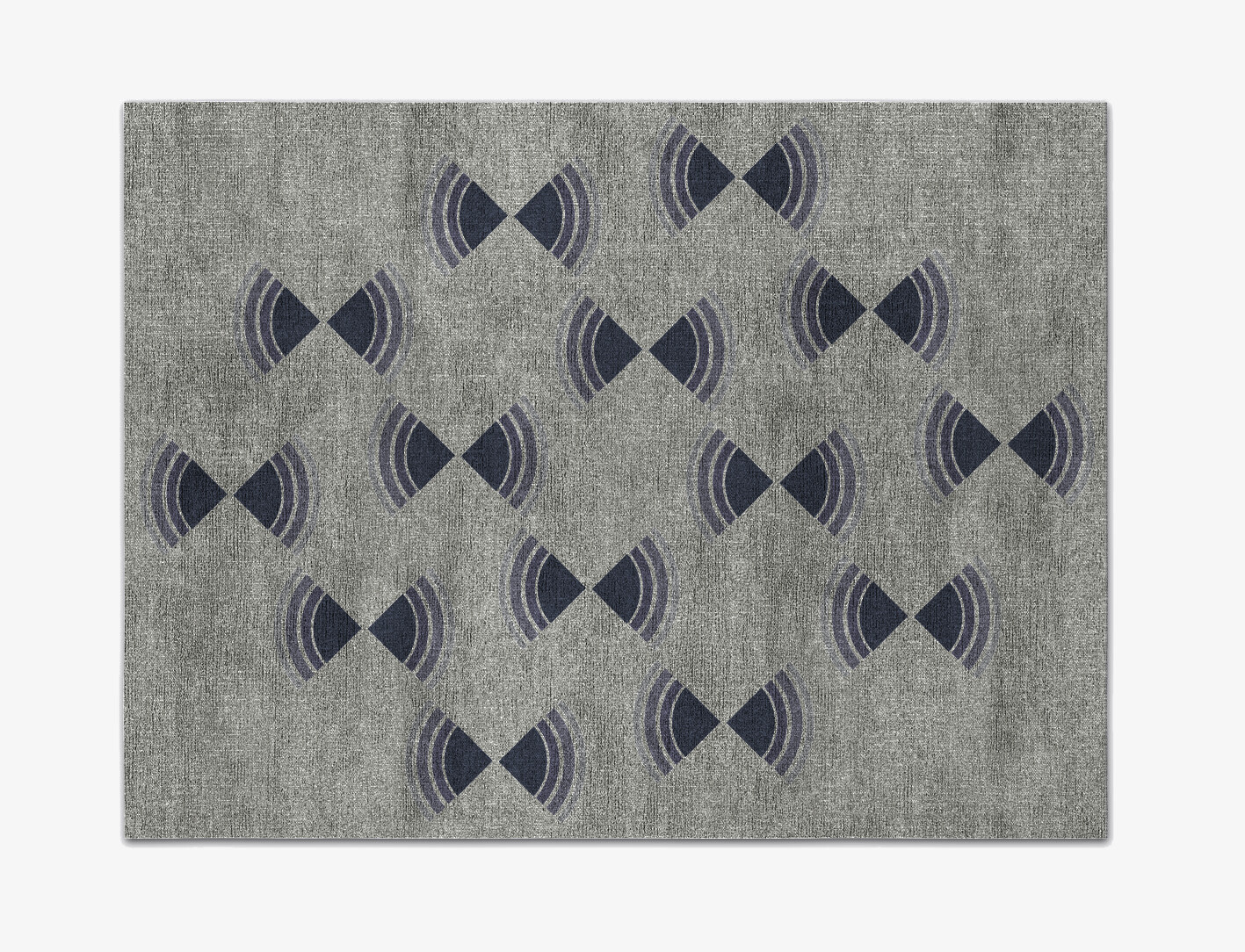 Trippy Abstract Rectangle Flatweave Bamboo Silk Custom Rug by Rug Artisan