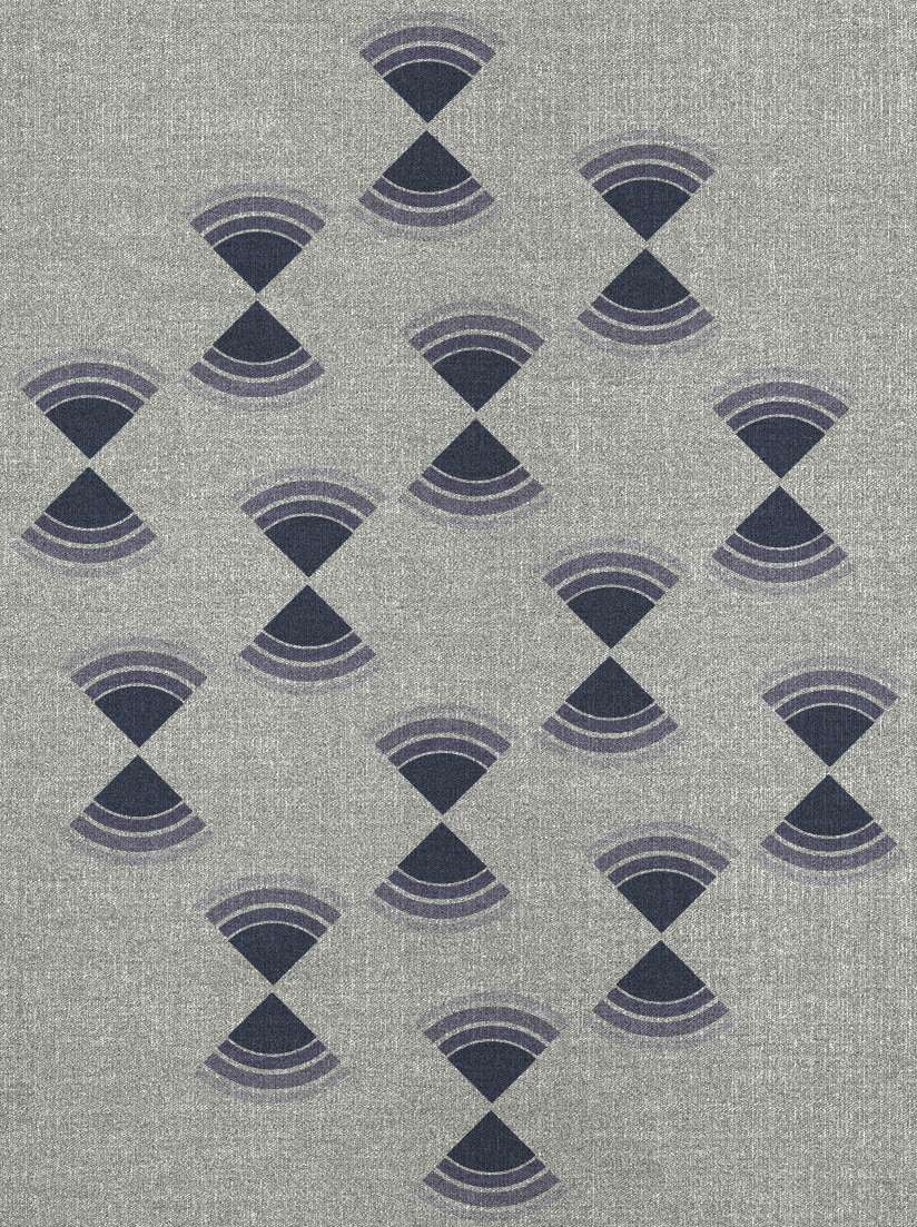 Trippy Abstract Rectangle Flatweave New Zealand Wool Custom Rug by Rug Artisan