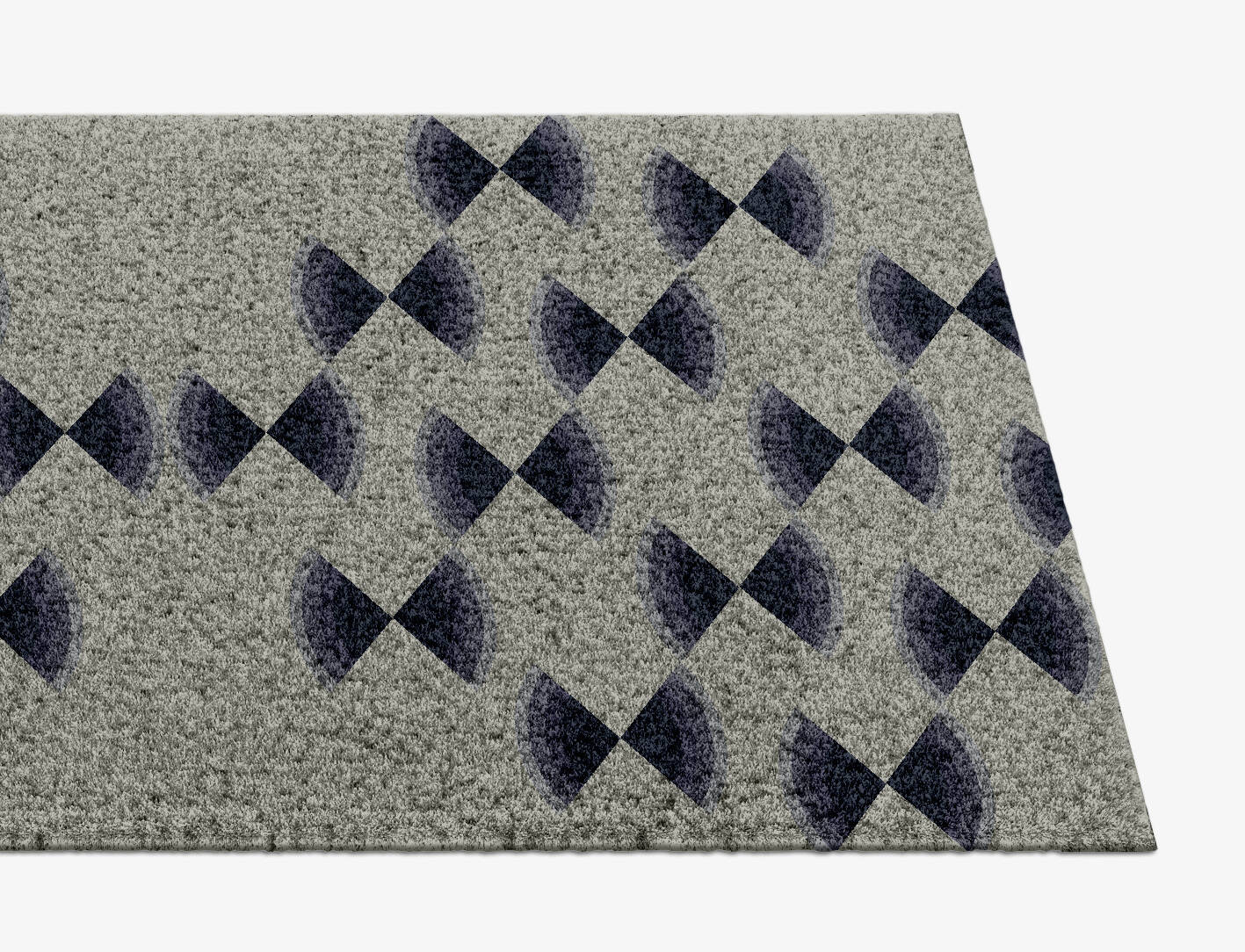 Trippy Abstract Runner Hand Knotted Tibetan Wool Custom Rug by Rug Artisan