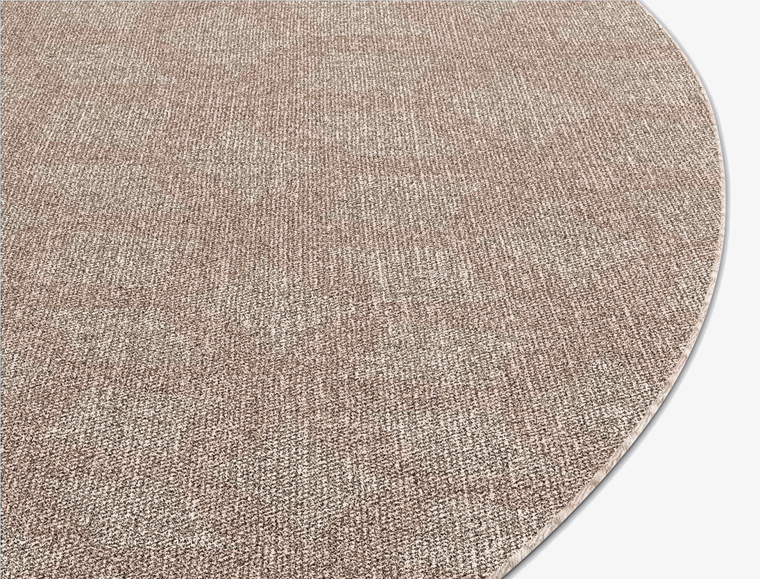 Triquetra Minimalist Round Flatweave New Zealand Wool Custom Rug by Rug Artisan