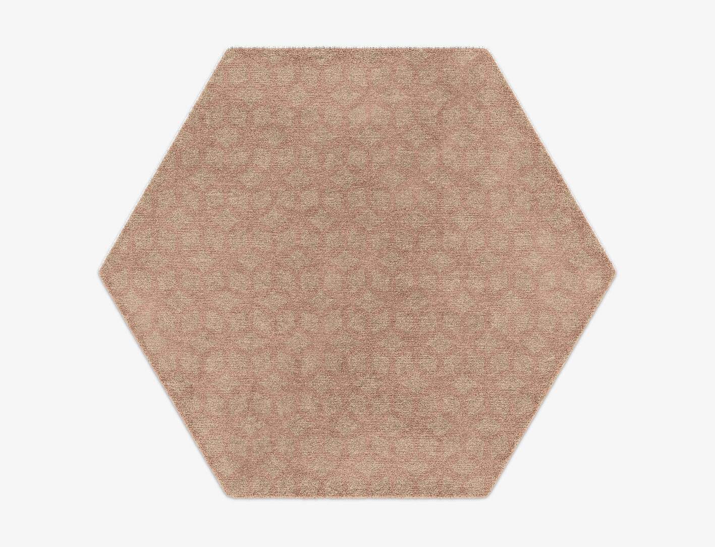 Triquetra Minimalist Hexagon Hand Knotted Tibetan Wool Custom Rug by Rug Artisan