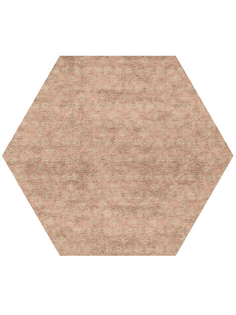 Triquetra Hexagon Hand Tufted Bamboo Silk custom handmade rug