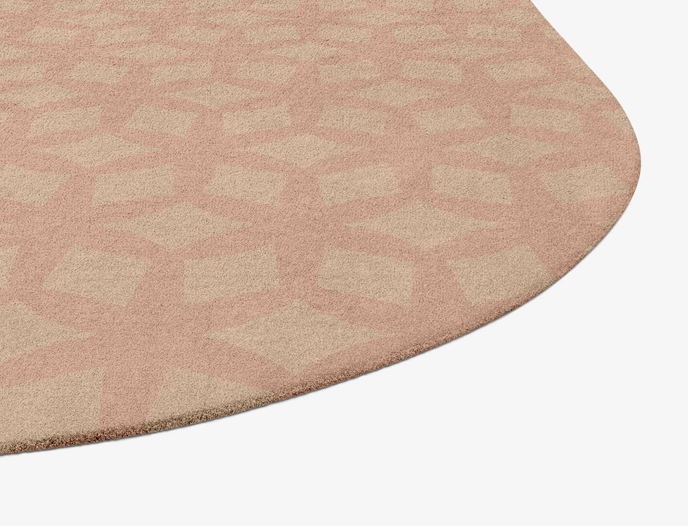 Triquetra Minimalist Oblong Hand Tufted Pure Wool Custom Rug by Rug Artisan