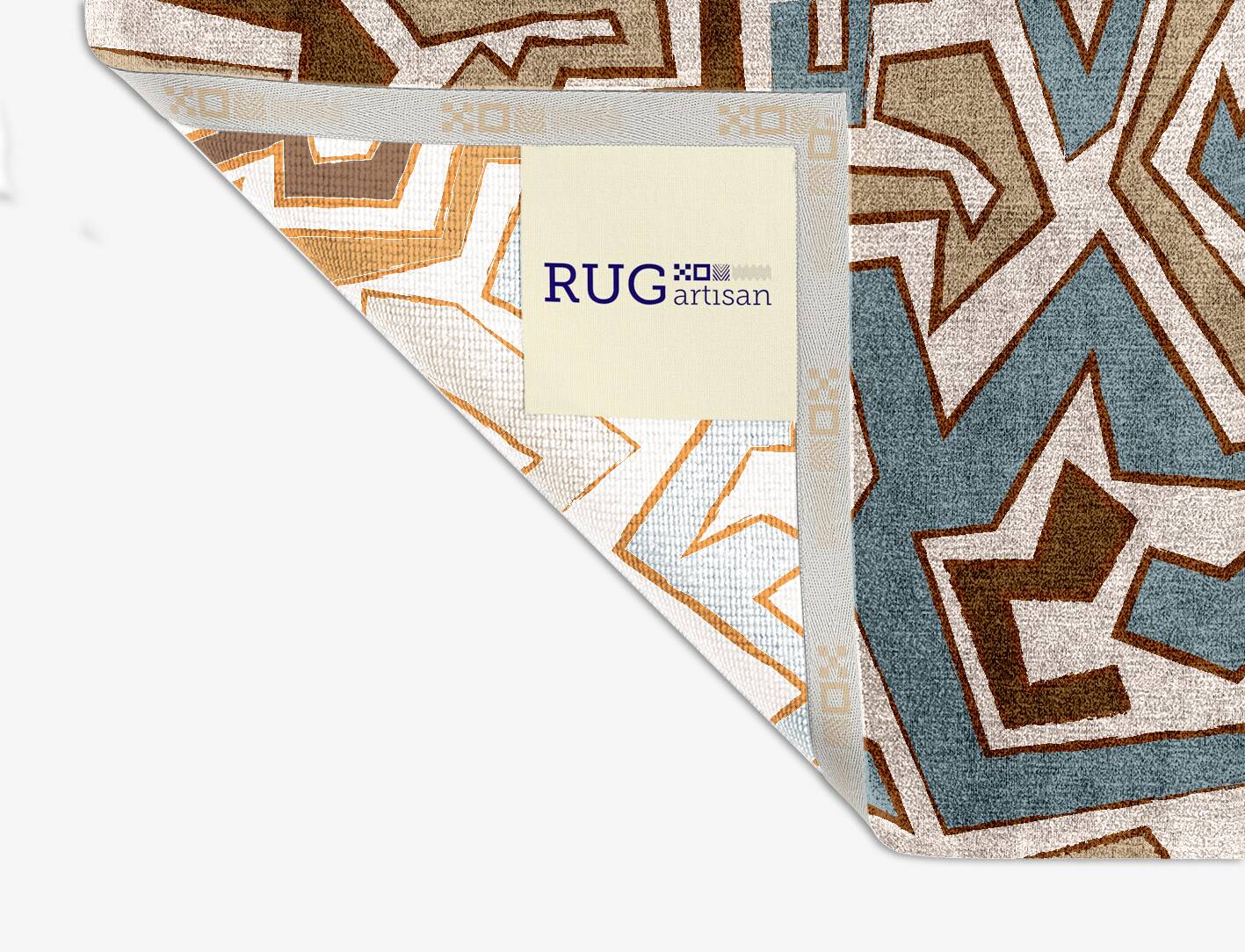 Trixie Abstract Square Hand Knotted Bamboo Silk Custom Rug by Rug Artisan