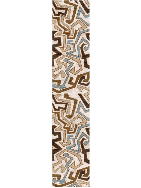 Trixie Abstract Runner Hand Tufted Bamboo Silk Custom Rug by Rug Artisan