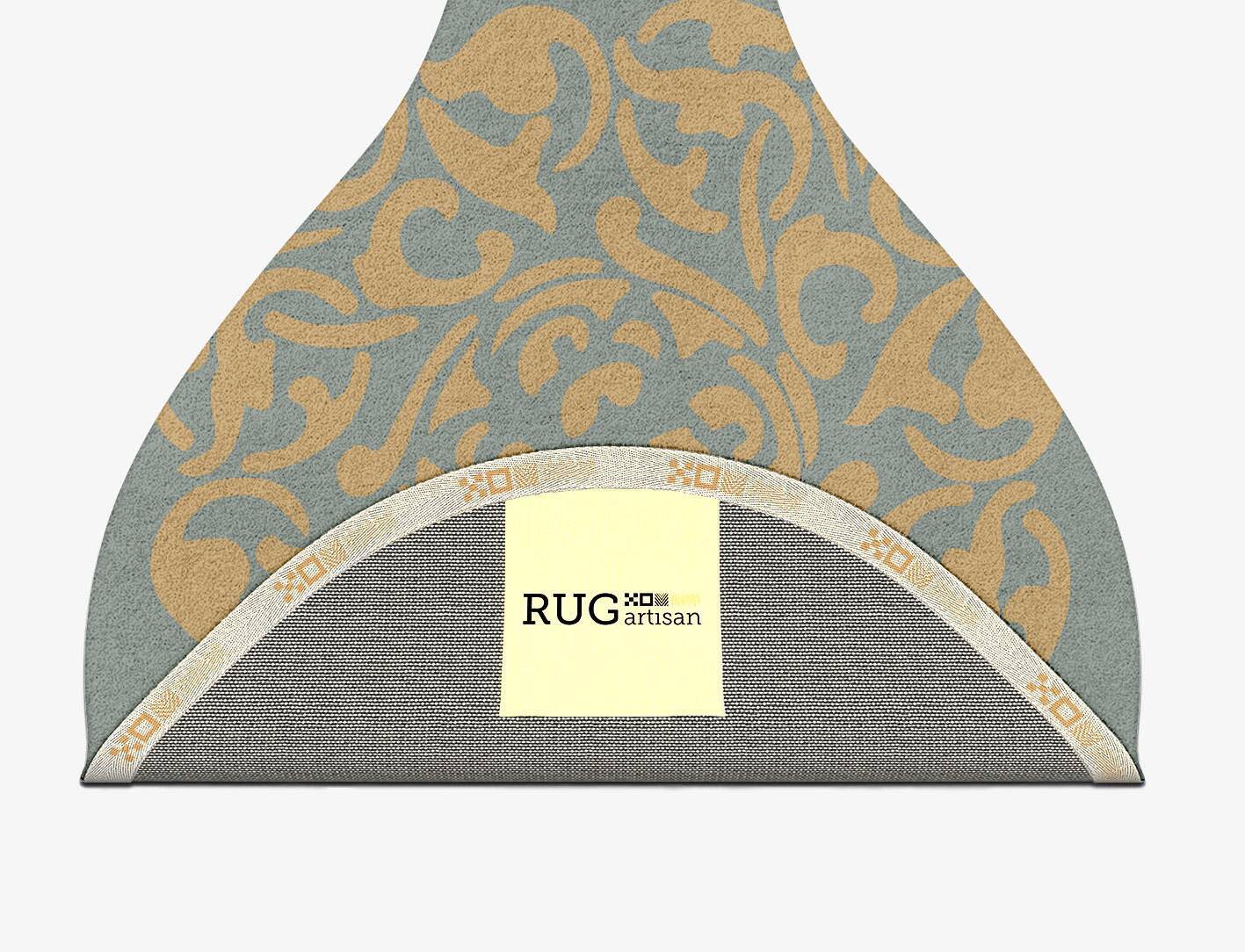 Troika Blue Royal Drop Hand Tufted Pure Wool Custom Rug by Rug Artisan