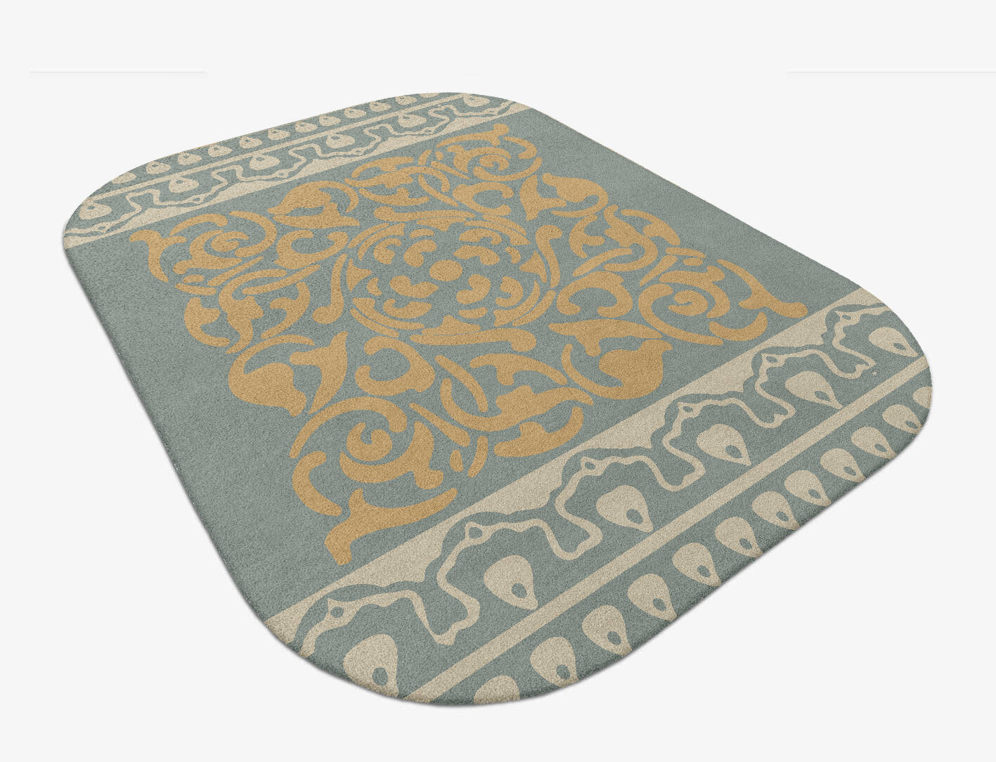 Troika Blue Royal Oblong Hand Tufted Pure Wool Custom Rug by Rug Artisan