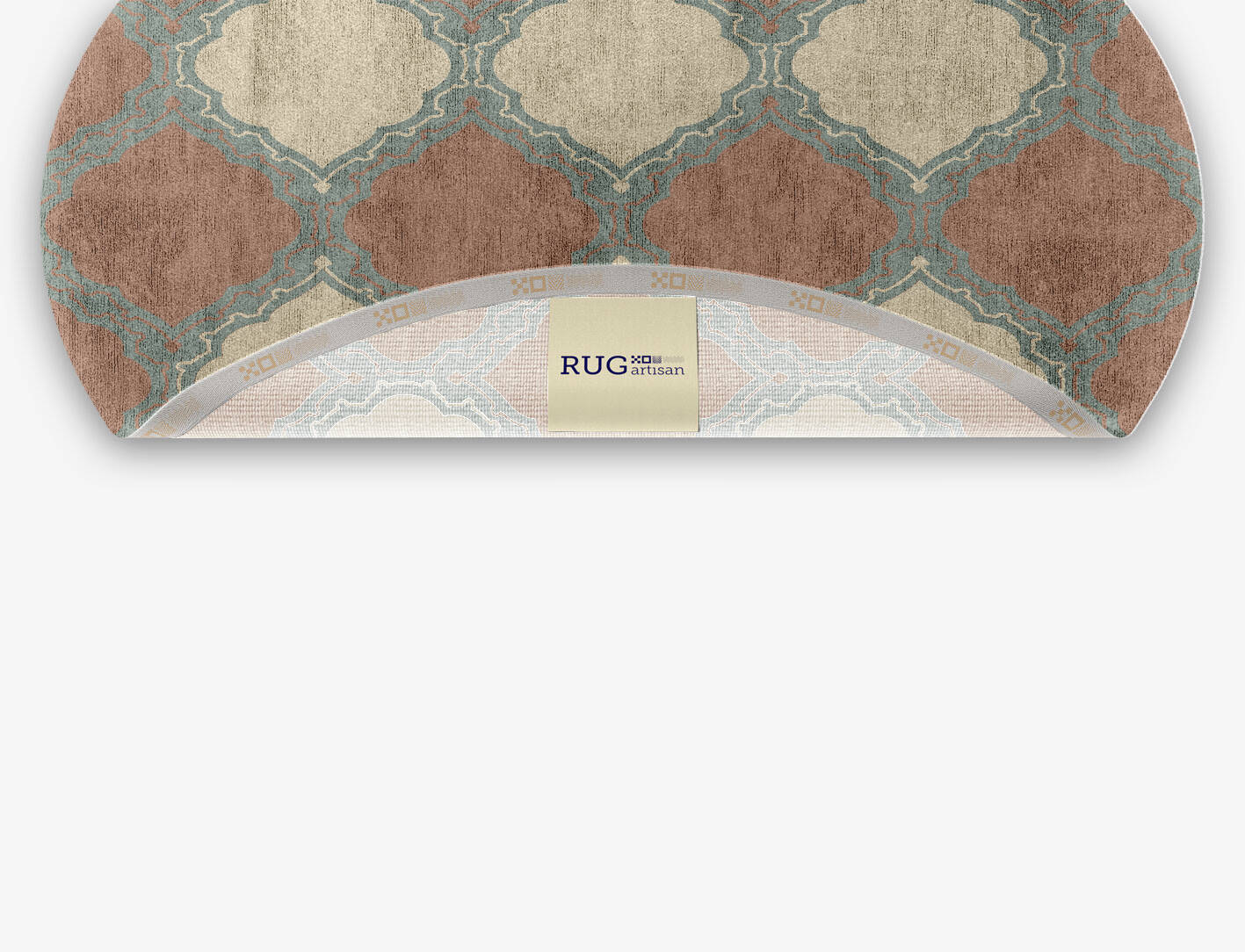 Trope Blue Royal Oval Hand Knotted Bamboo Silk Custom Rug by Rug Artisan