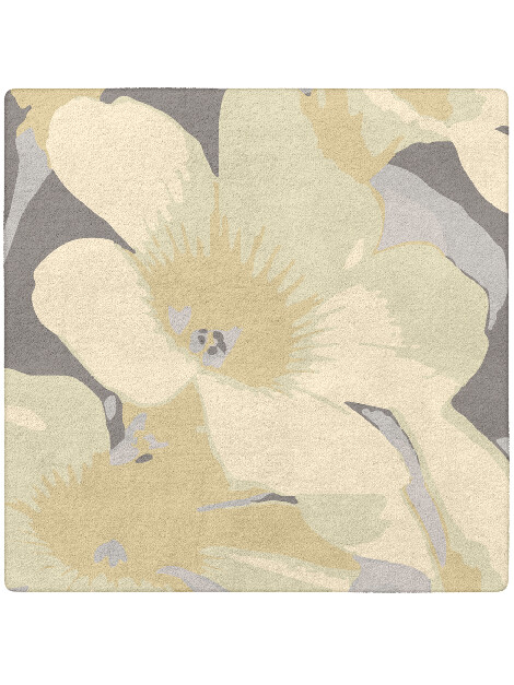 Tropics Floral Square Hand Tufted Pure Wool Custom Rug by Rug Artisan