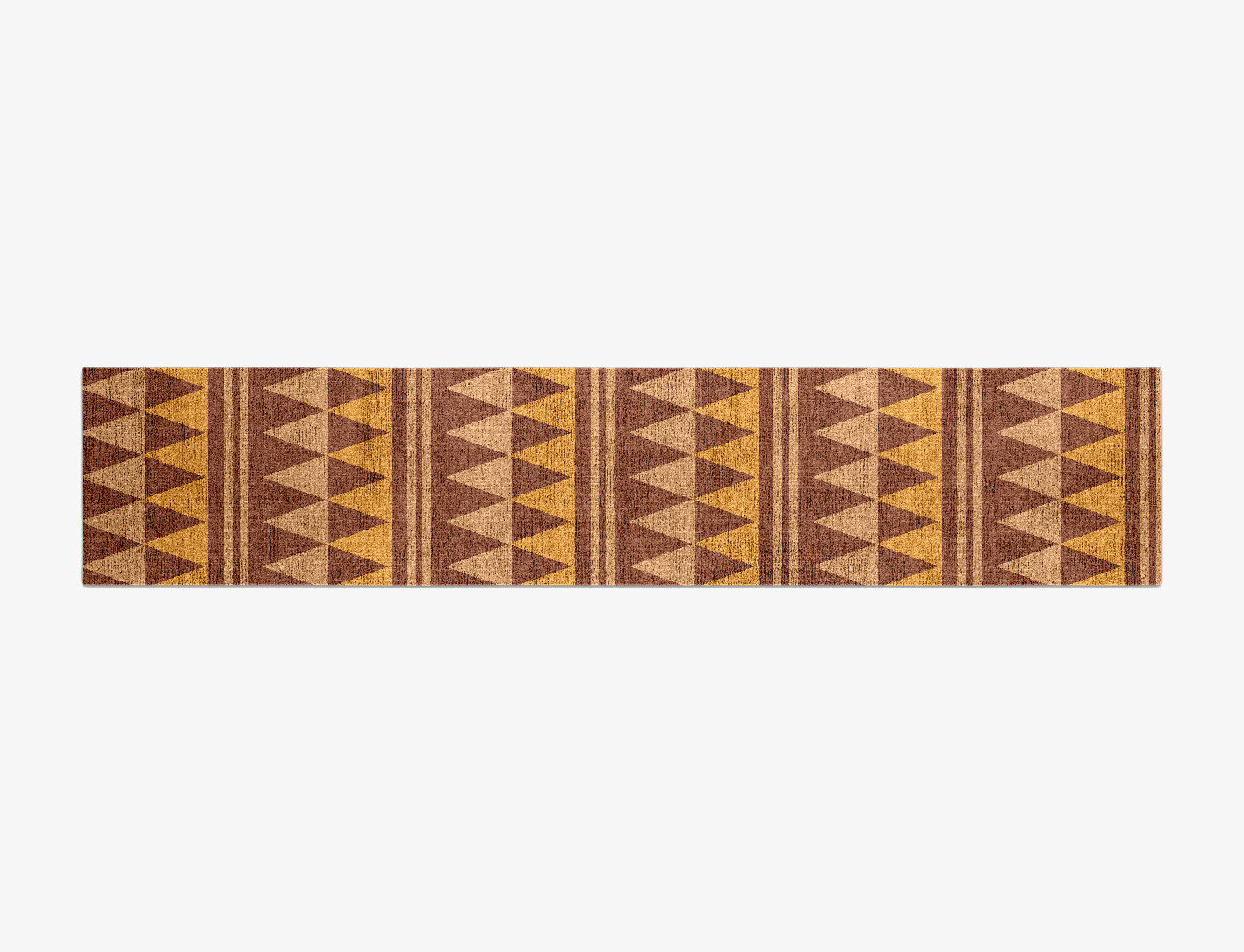 Tryst Geometric Runner Flatweave Bamboo Silk Custom Rug by Rug Artisan