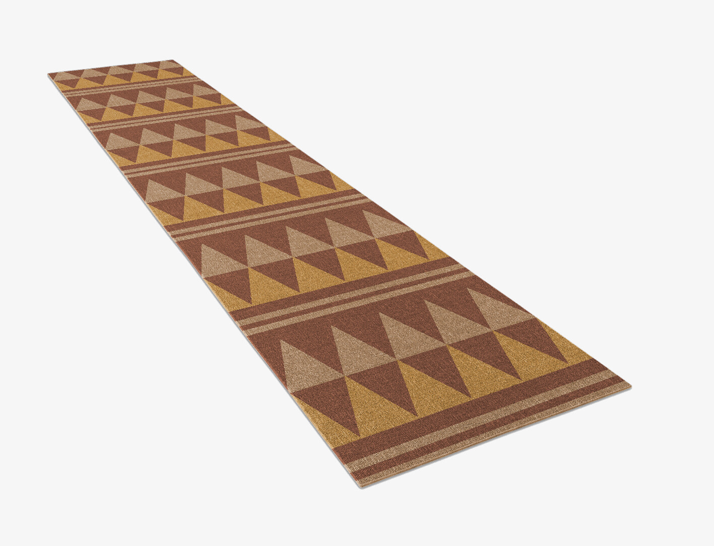 Tryst Geometric Runner Flatweave New Zealand Wool Custom Rug by Rug Artisan