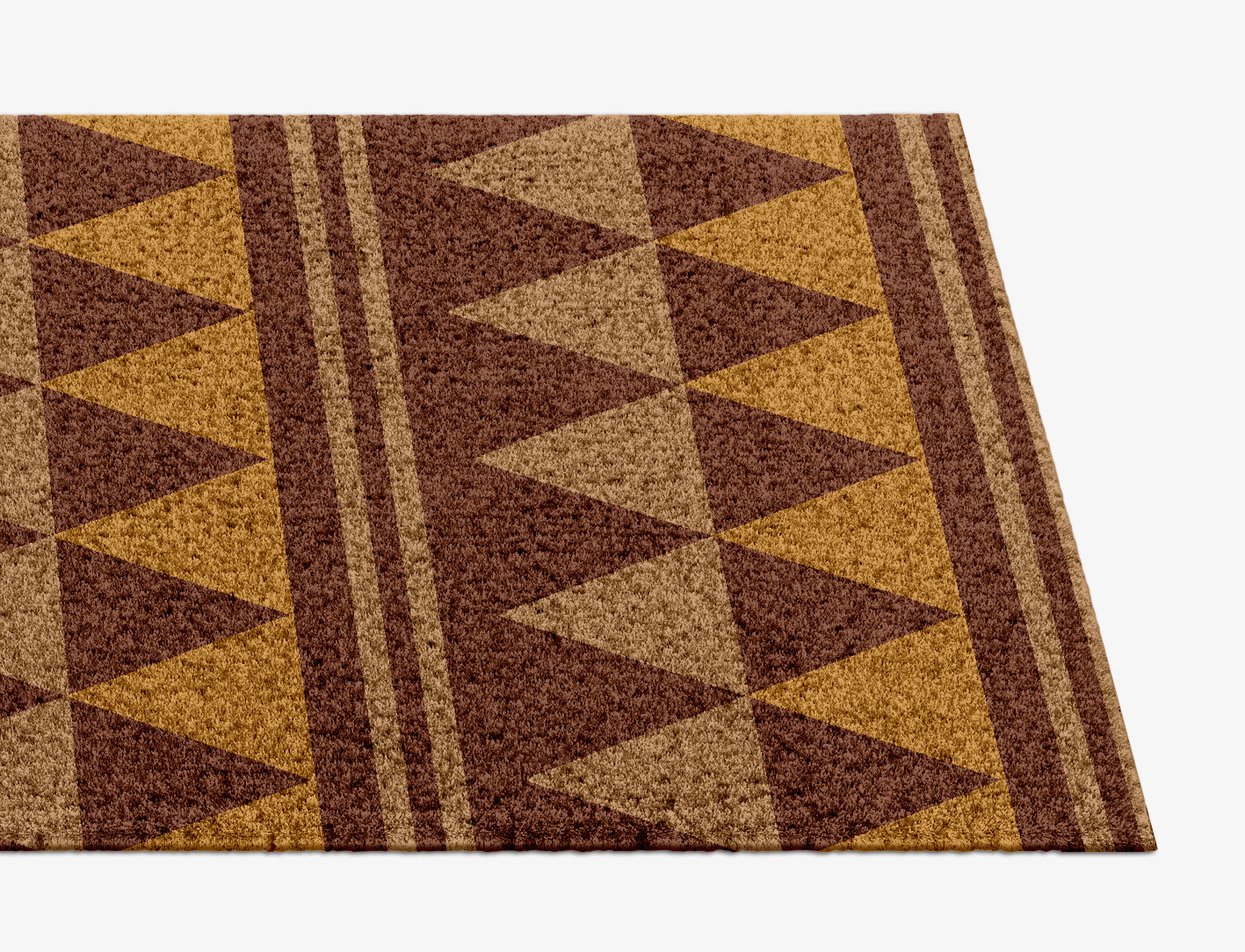 Tryst Geometric Runner Hand Knotted Tibetan Wool Custom Rug by Rug Artisan