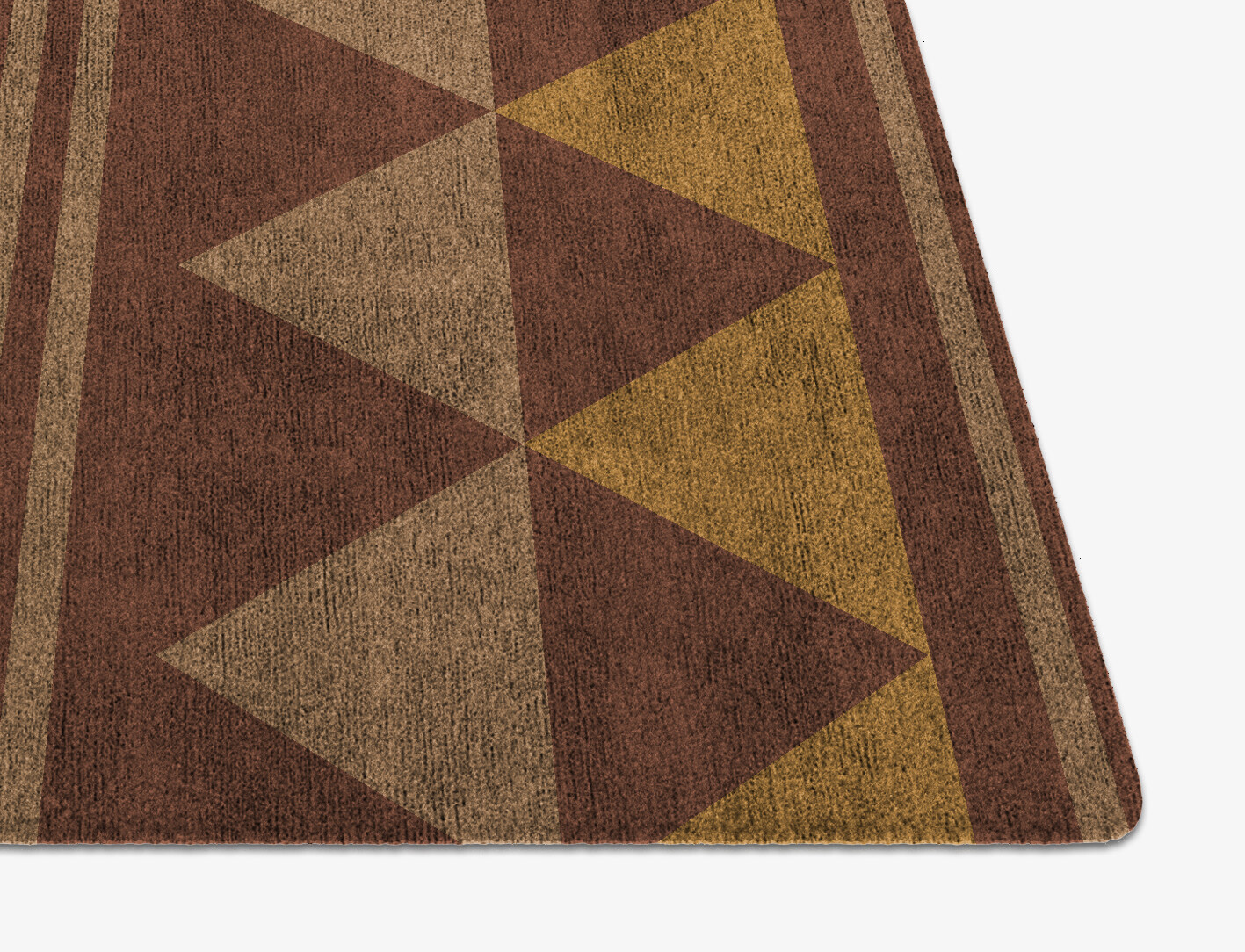 Tryst Geometric Square Hand Knotted Bamboo Silk Custom Rug by Rug Artisan