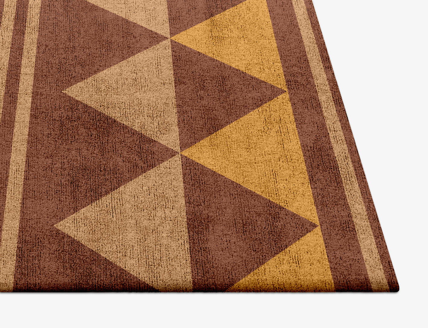 Tryst Geometric Square Hand Tufted Bamboo Silk Custom Rug by Rug Artisan