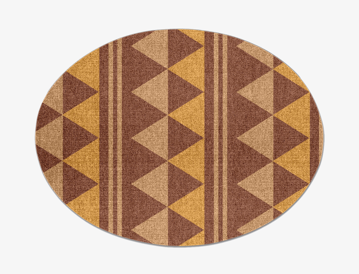 Tryst Geometric Oval Outdoor Recycled Yarn Custom Rug by Rug Artisan